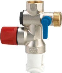 Groupe de sécurité droit 3/4" inox